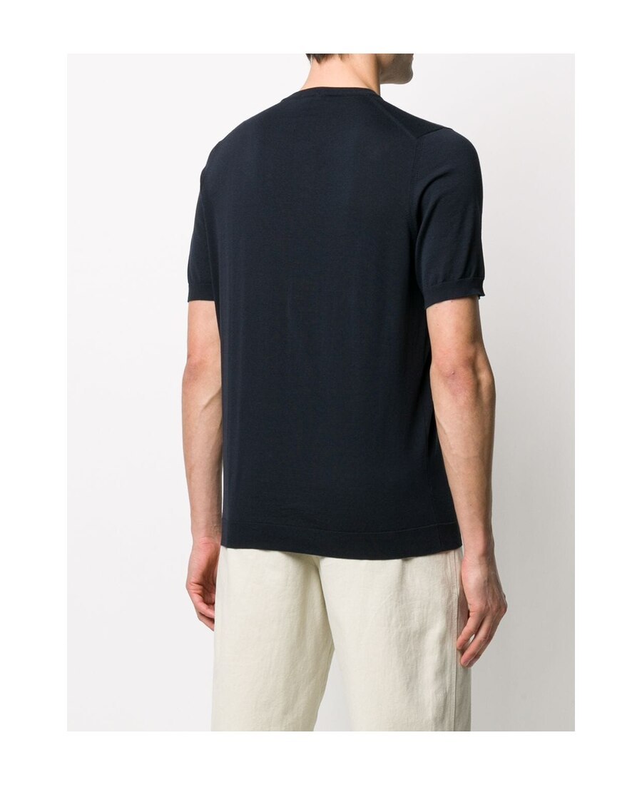 Drumohr Short Sleeves Turtle Neck T-shirt Clothing In Black
