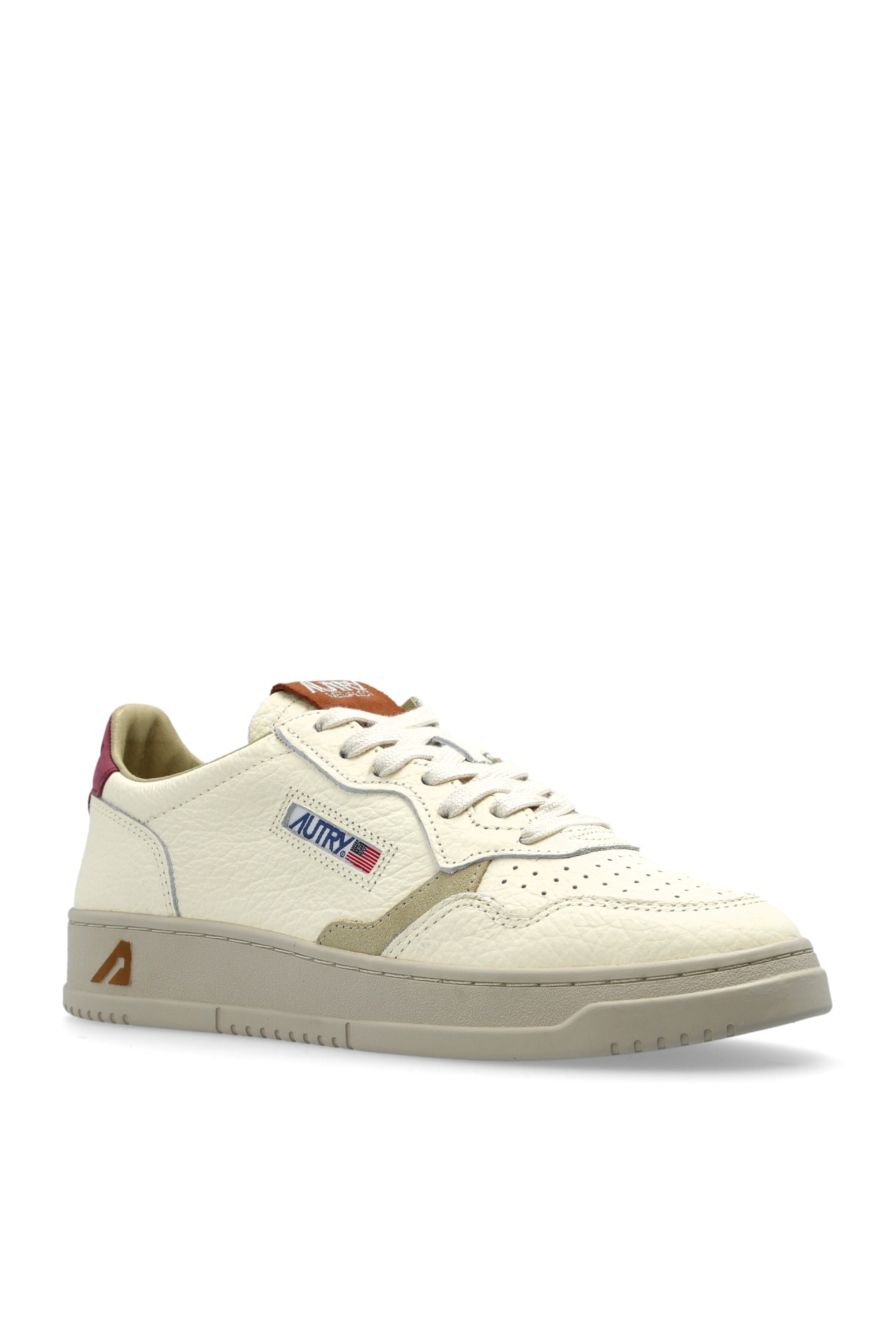 Autry Medalist Low Nbk Ele Suede Brg Brn In Neutral