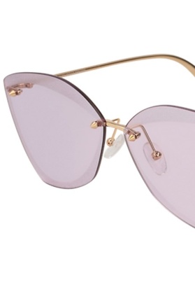 Alexander Mcqueen Logo Details Sunglasses In Purple