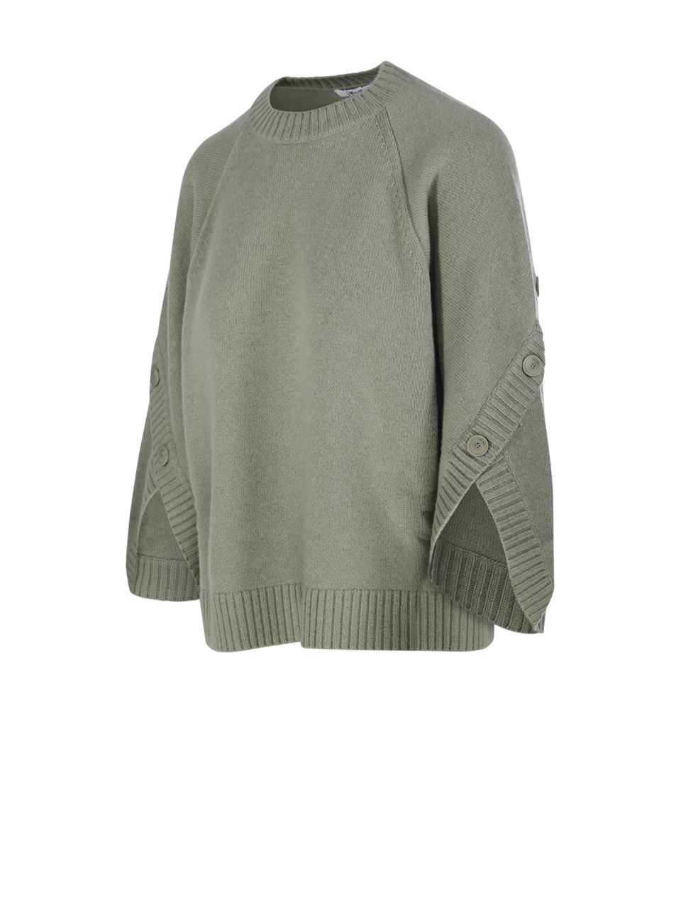 Max Mara Button-cuff Balloon-sleeve Sweater