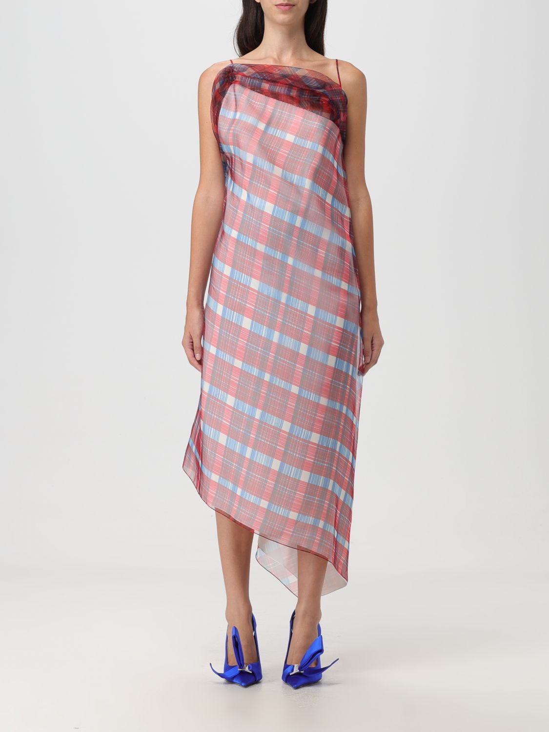 Shop Ferragamo Sling Dress In Pink