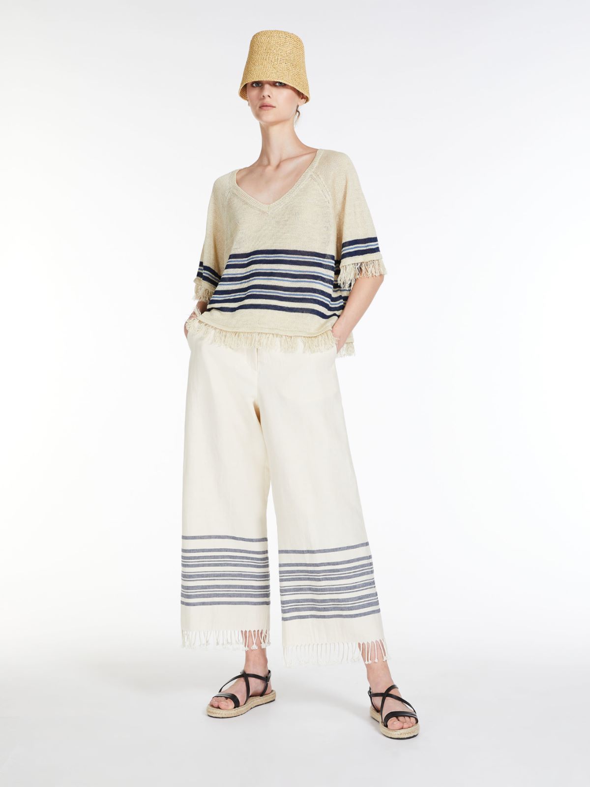 Shop Weekend Max Mara Logo Sweater In Nude