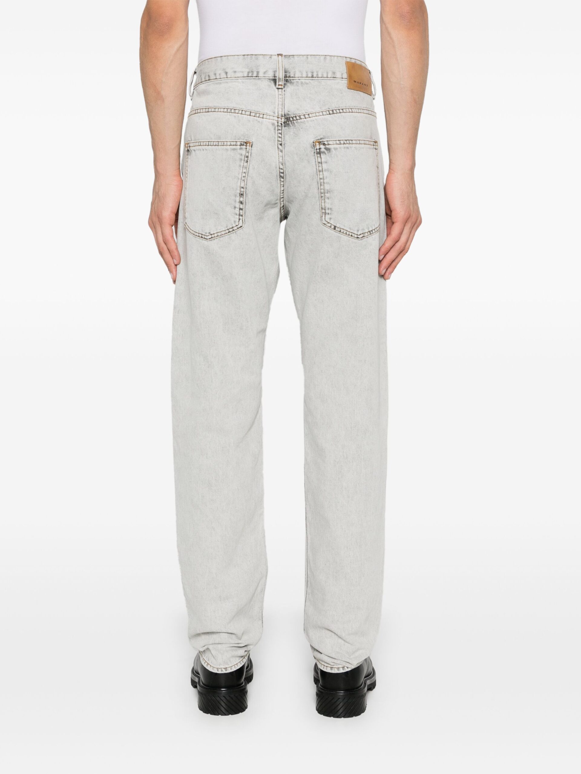 Isabel Marant Belt-loop Jeans In Gray