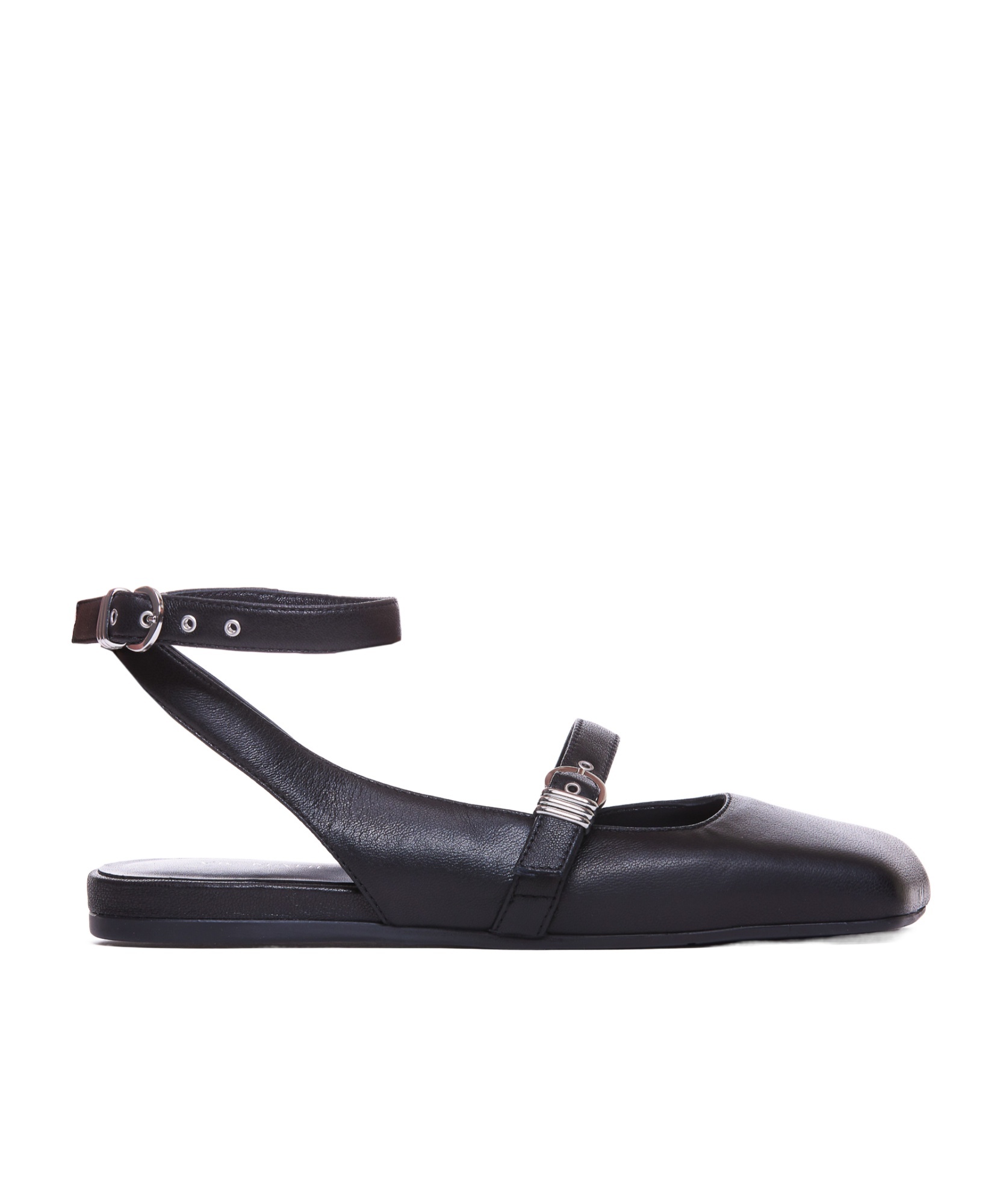 Shop Vic Matie Ankle Strap Flat Shoes In Black