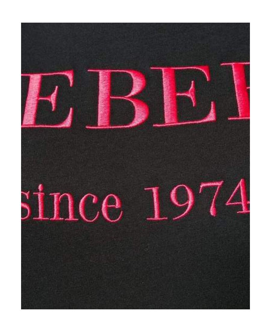 Iceberg Logo Printed T-shirt In Black
