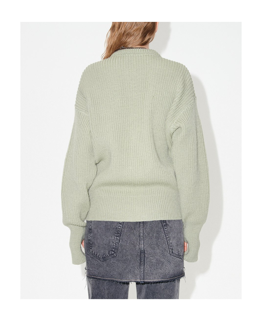 Our Legacy Zip-up Virgin Wool Cardigan In Green