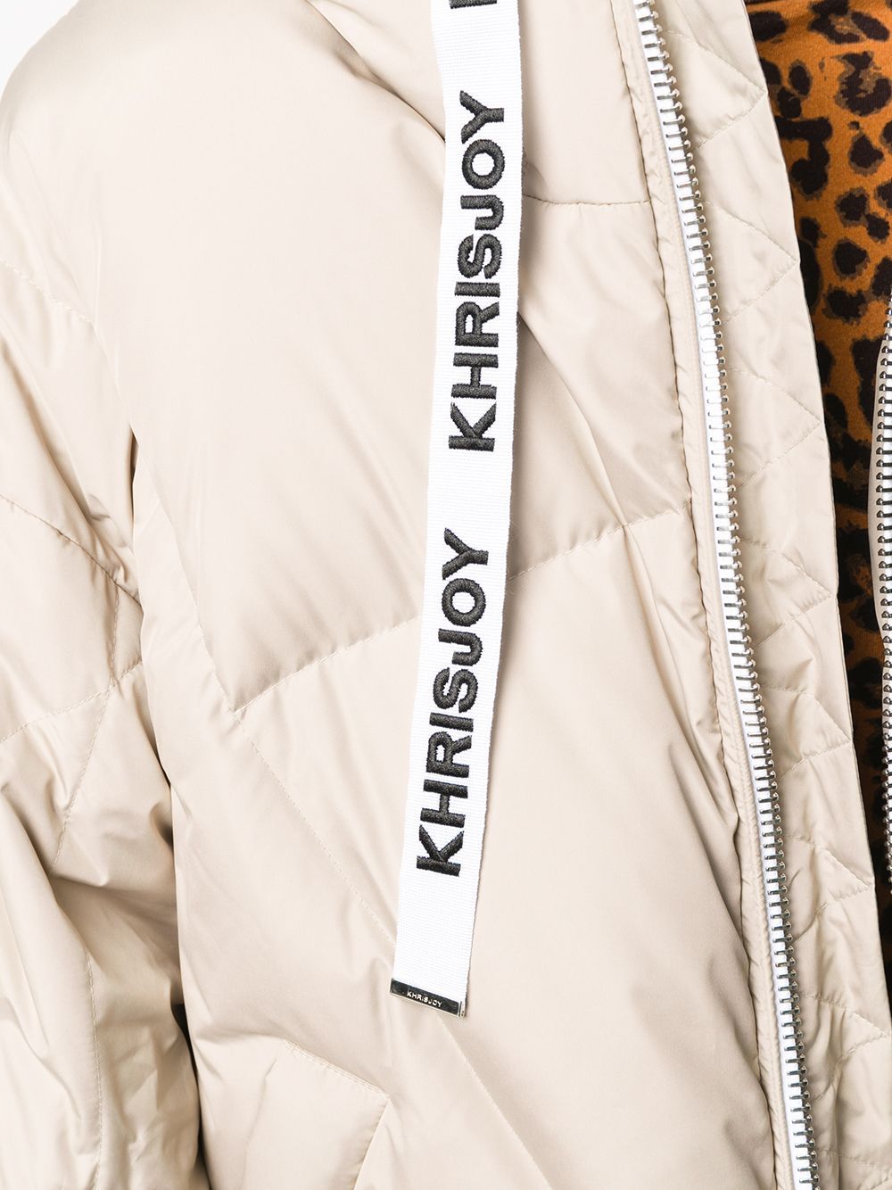 Khrisjoy Hooded Padded Jacket In Nude