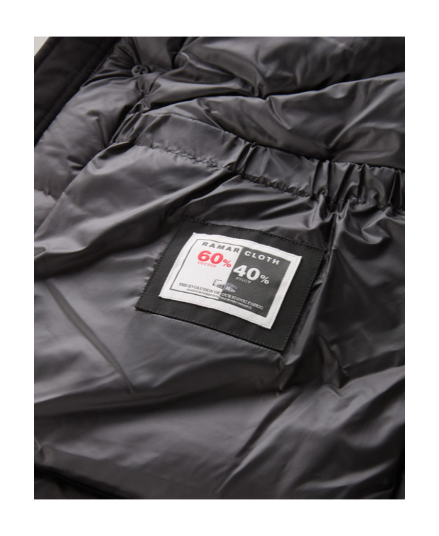 Woolrich Arctic Anorak In Ramar Cloth In Black