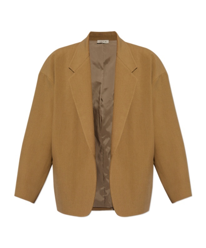 FEAR OF GOD OPEN-FRONT VIRGIN-WOOL BLAZER