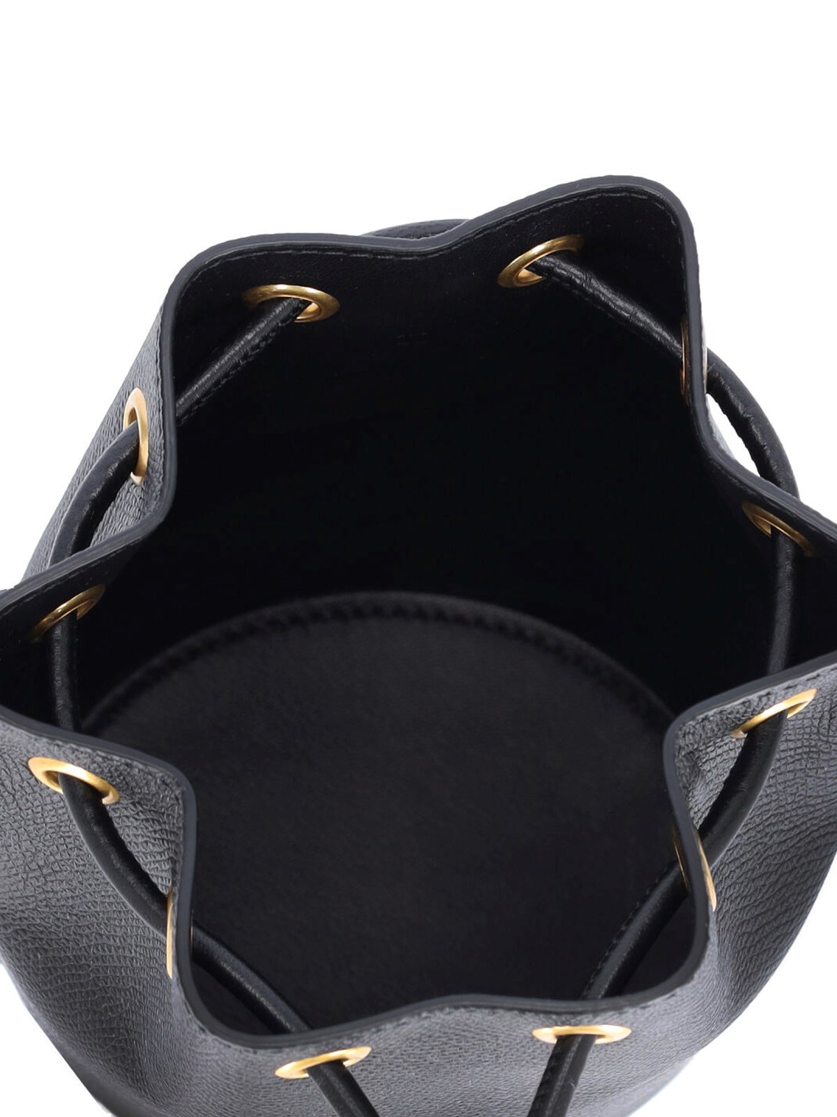 Valentino Draw-rope Bucket Bag In Black