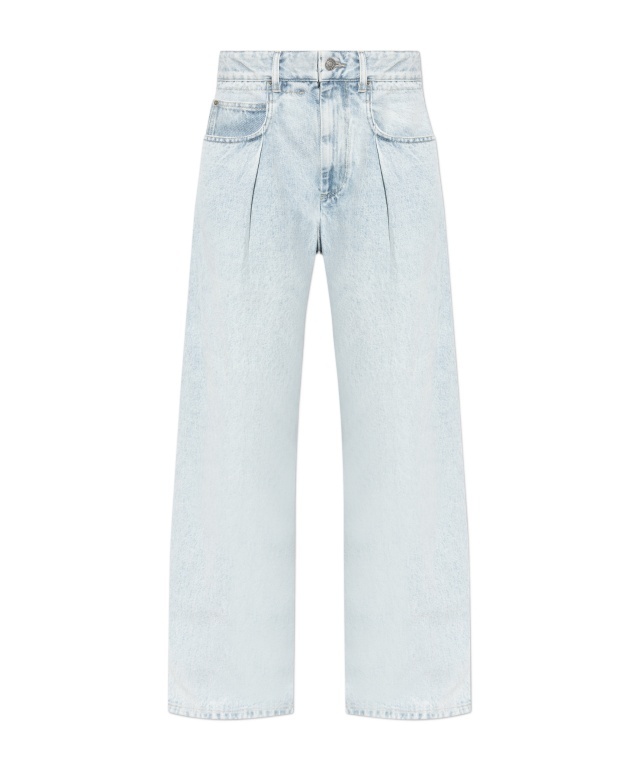 Isabel Marant Étoile Belt-loop Jeans In White