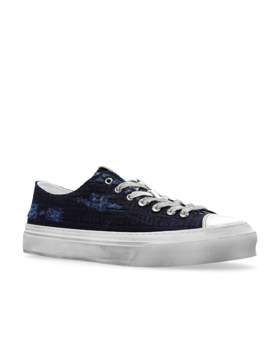 Givenchy Lace Up Sneakers In Blue
