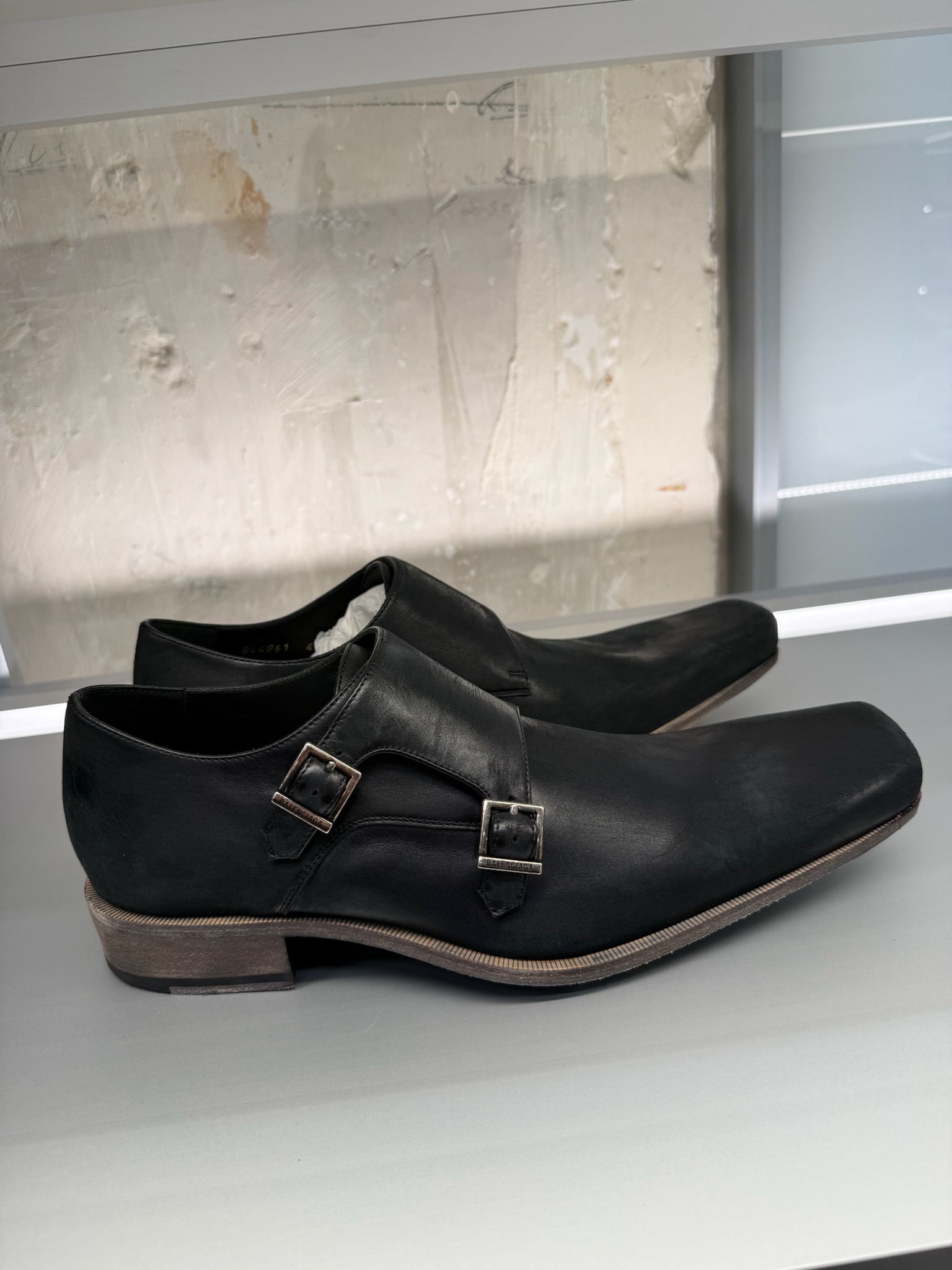 Balenciaga Monsieur Monk Derby Shoes In Black