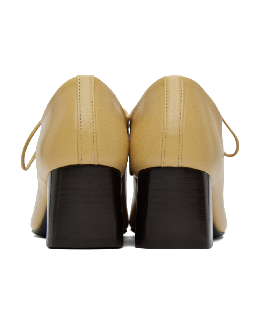 Lemaire Lace Up High Heels In Nude
