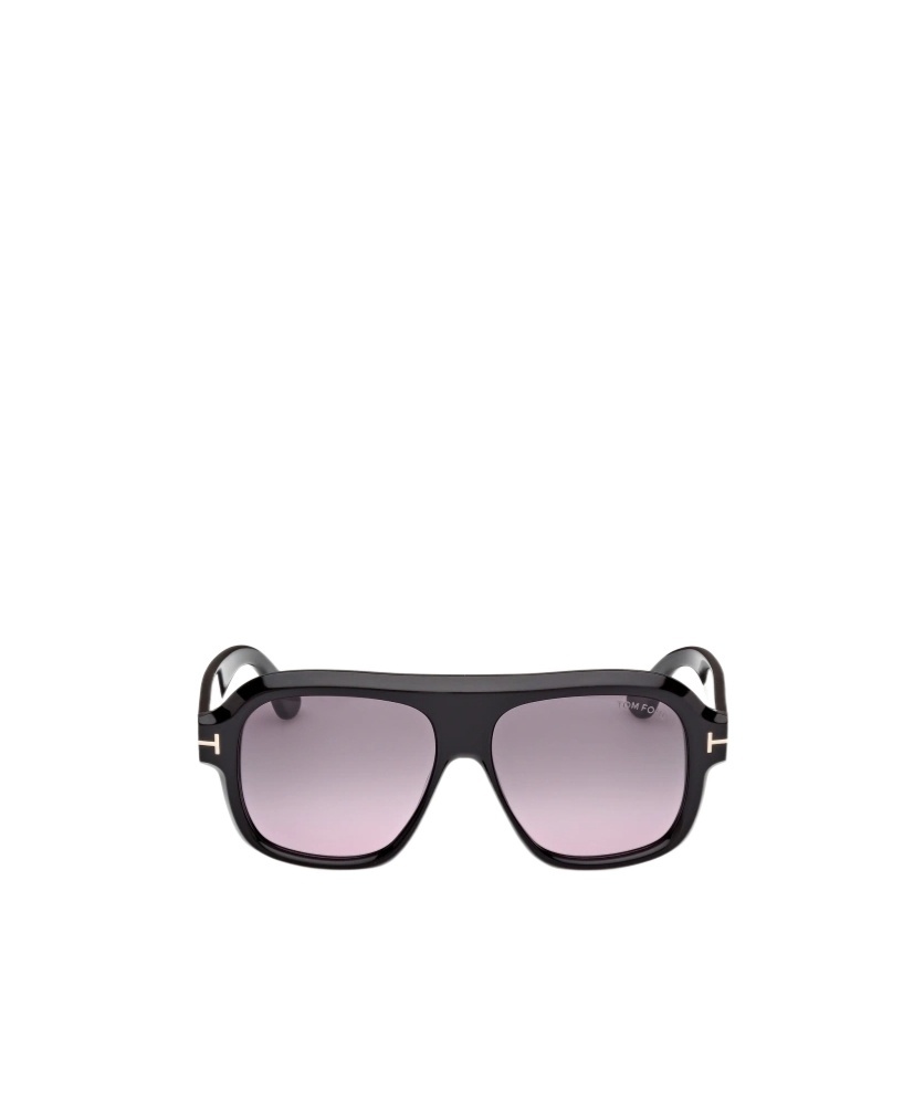 Tom Ford Eyewear Pilot Frame Sunglasses In Black