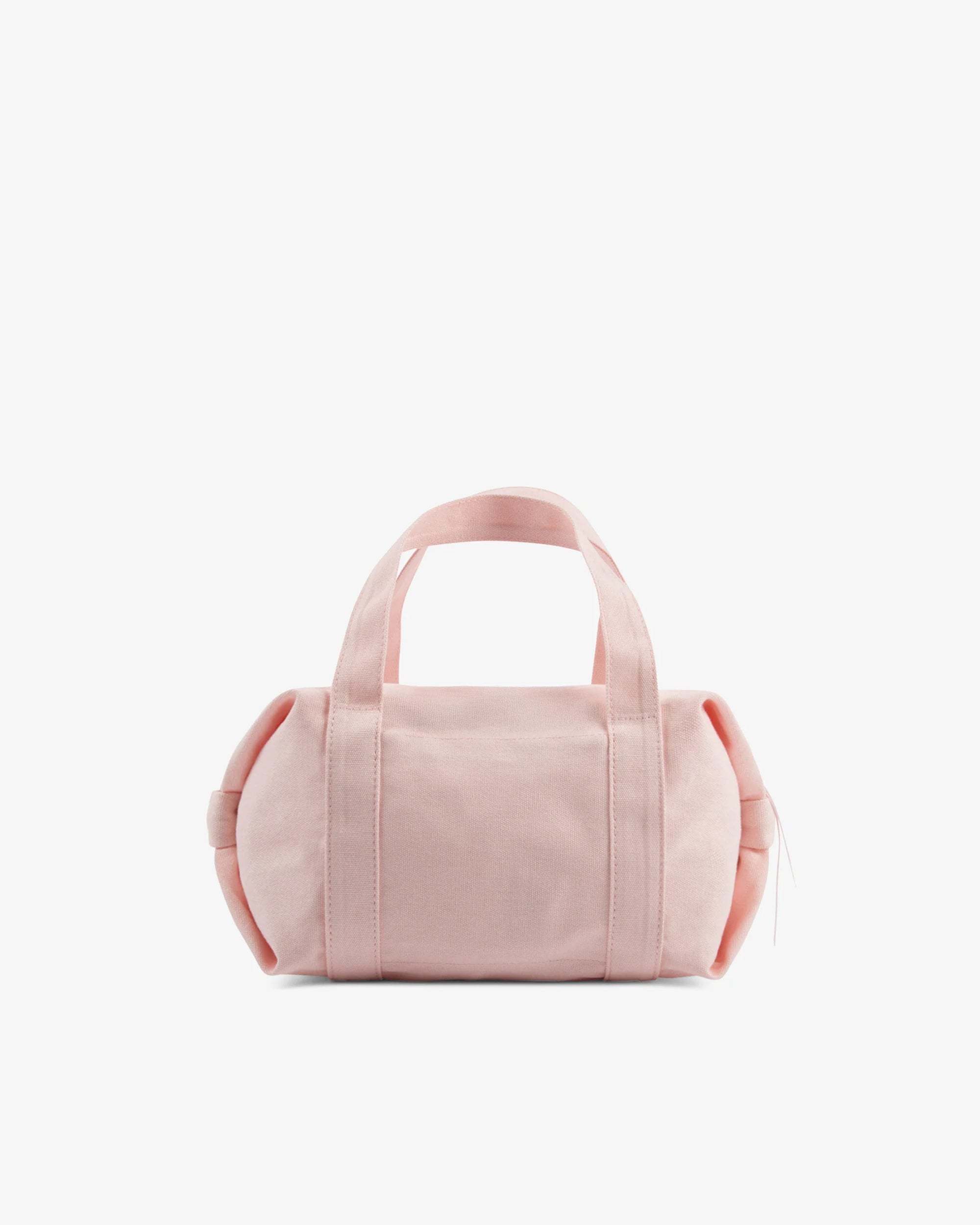 Repetto Small Cotton Duffle Bag With Logo In Pink