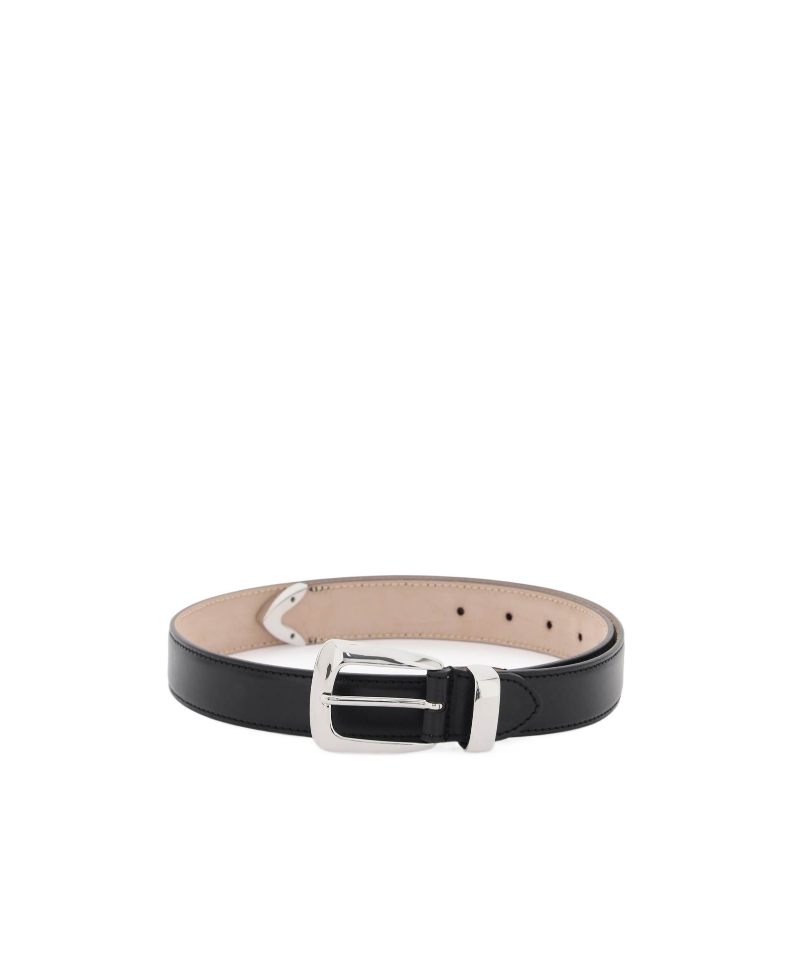 Khaite Leather Buckle Belt