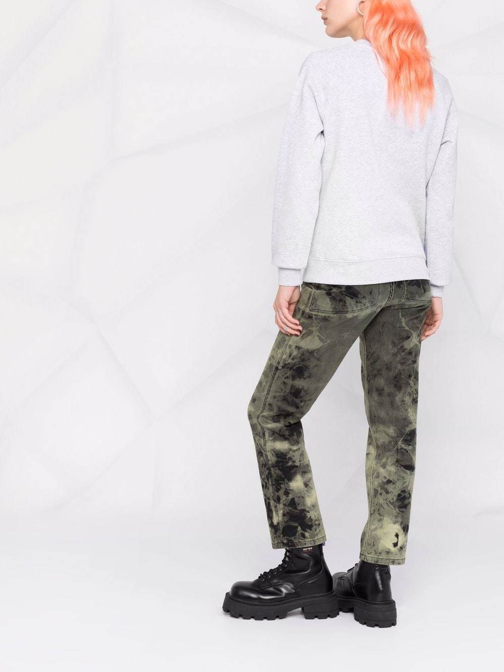 Msgm Logo-print Crew Neck Sweatshirt In White