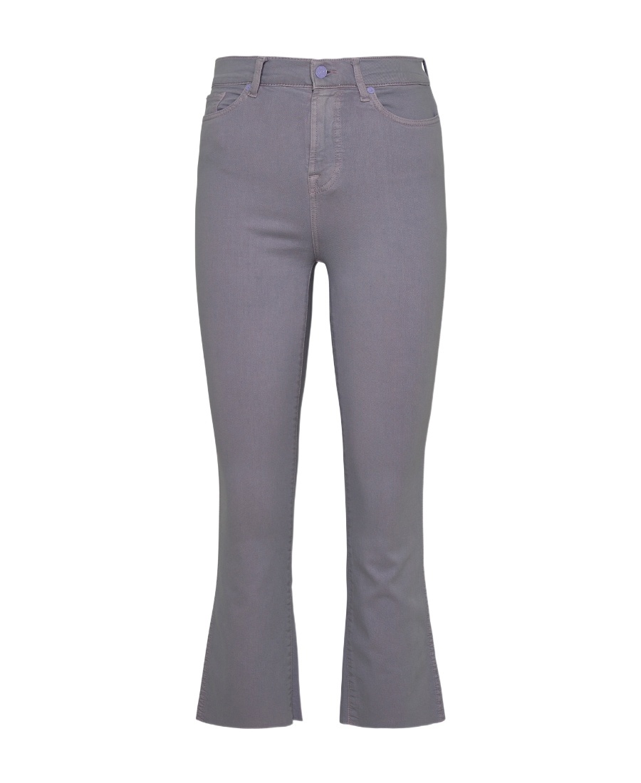 7 For All Mankind Belt Ring Jeans In Gray