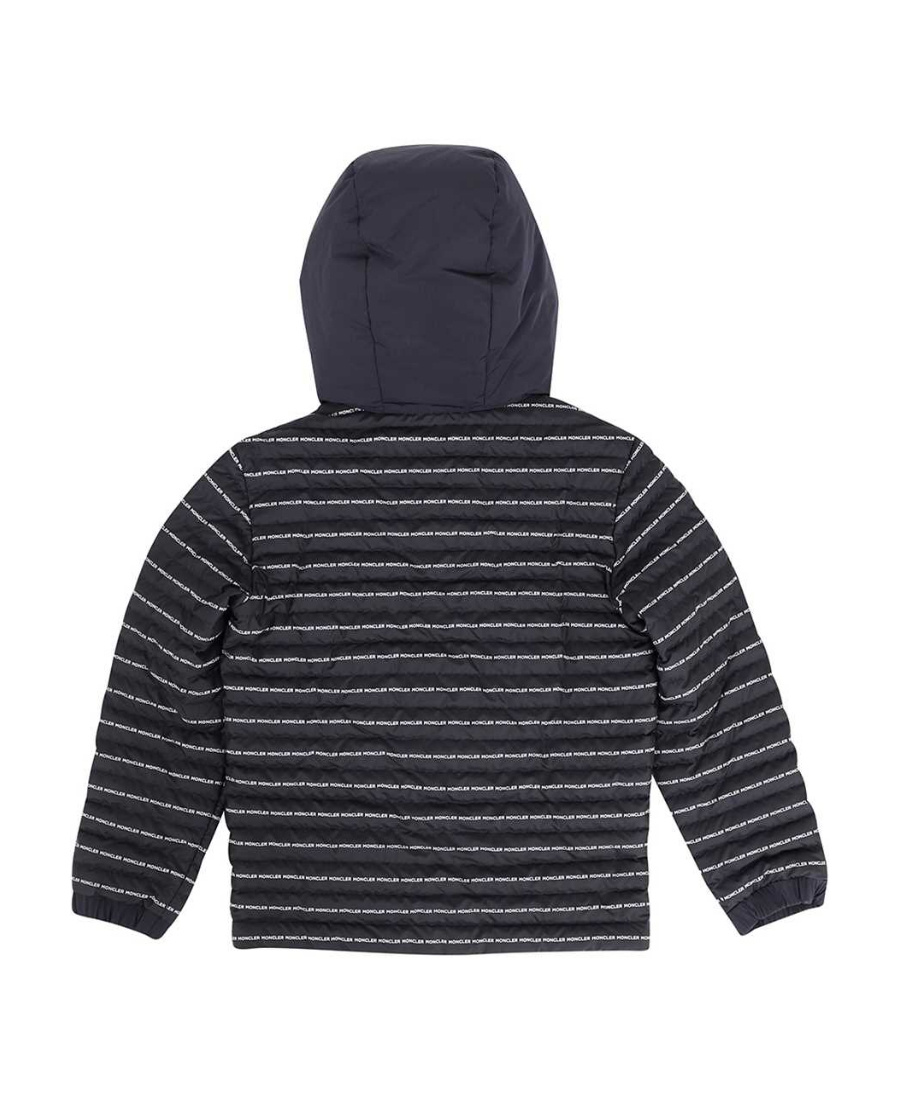 Moncler Logo-print Hooded Jacket In Black