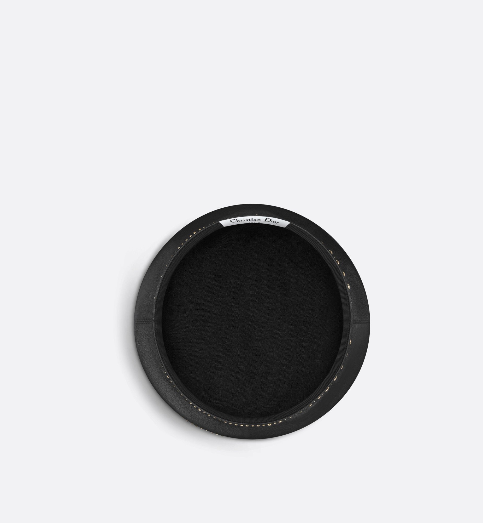 Dior Arty Rivet Art Beret In Black