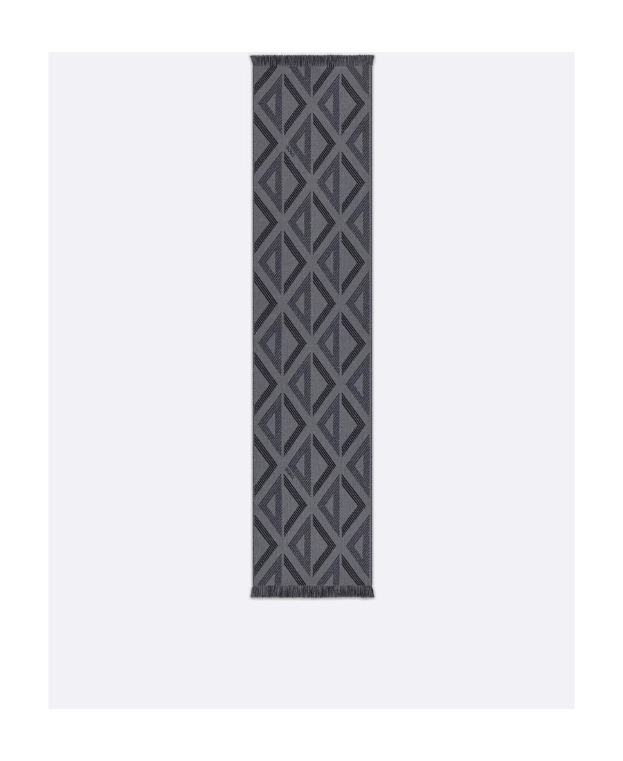 Dior Logo Printed Scarf In Black