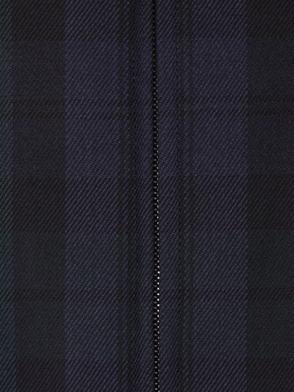Jil Sander Plaid Zip-front Bomber Jacket In Blue