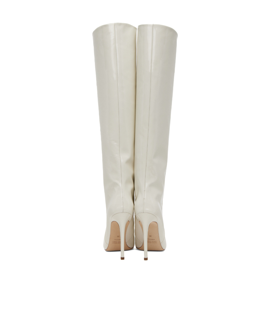 Paris Texas Pointed Boots In White