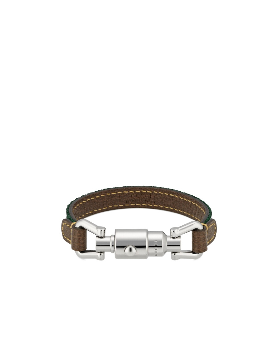 Gucci Piston-closure Bracelet In Green