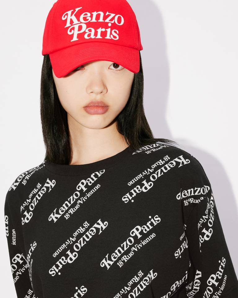 Kenzo Black Printed T-shirt In Black