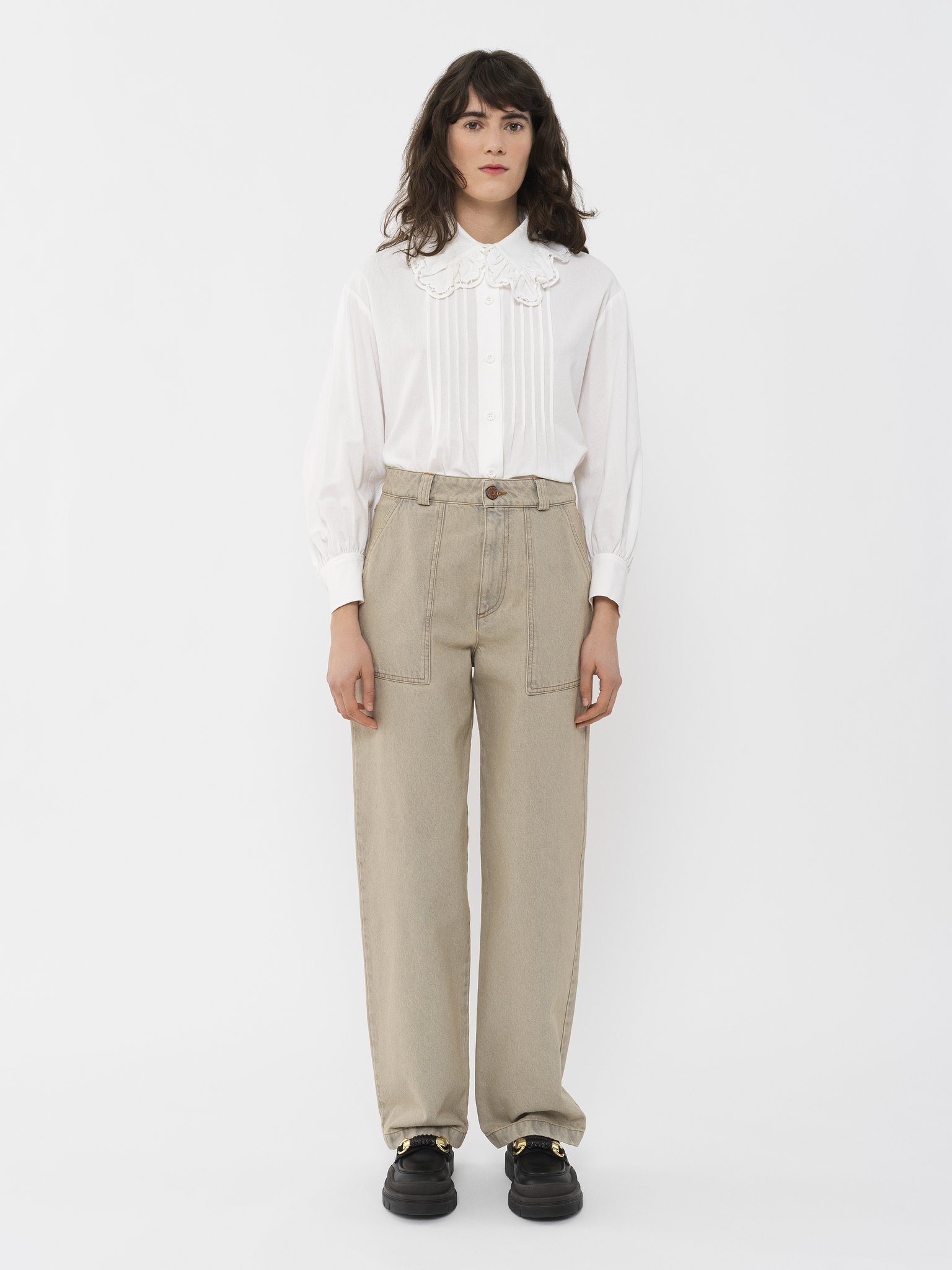 See By Chloé Straight Jeans In Nude