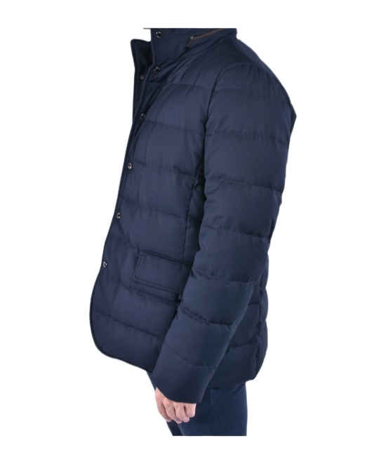 Moorer Quilted Long-sleeved Casual Jacket In Black