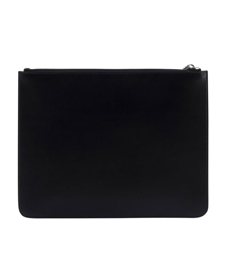 Givenchy Embossed-logo Leather Clutch In Black