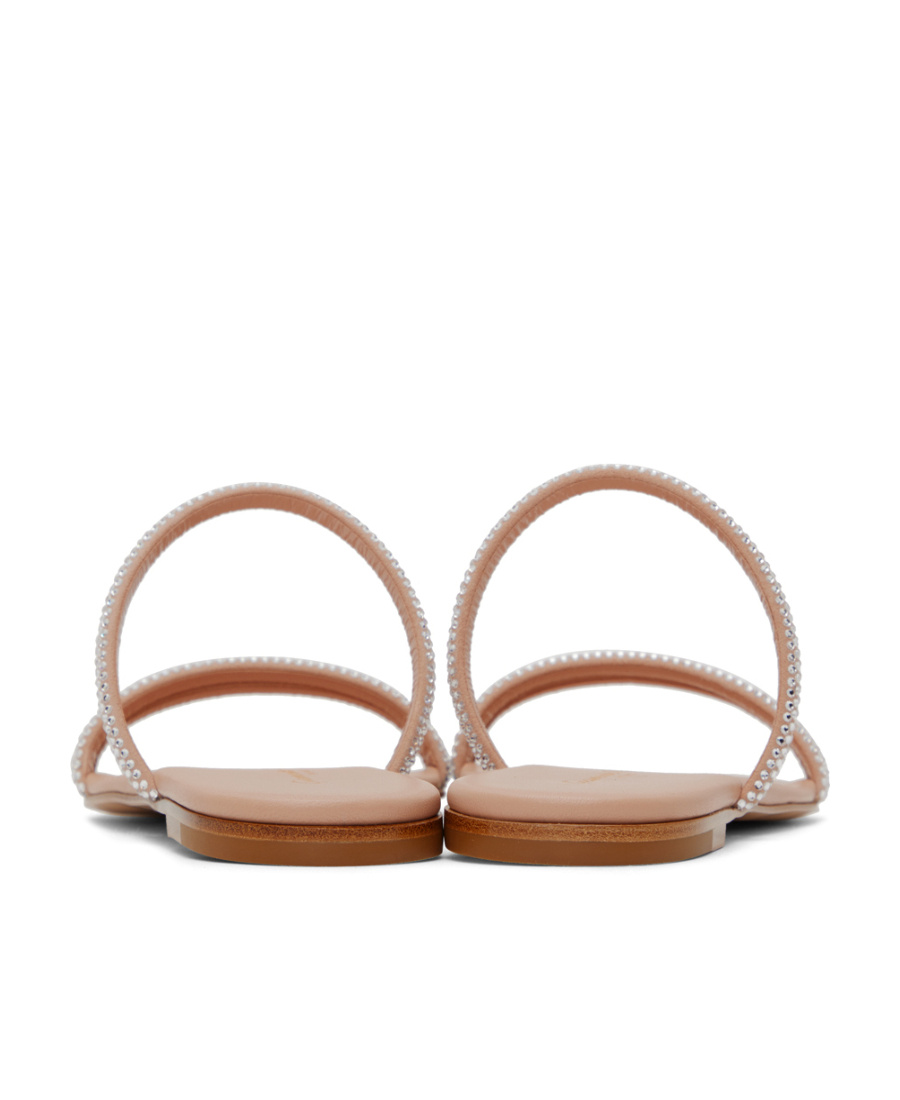 Gianvito Rossi Woman Sandals Blush Size 6.5 Leather In Nude