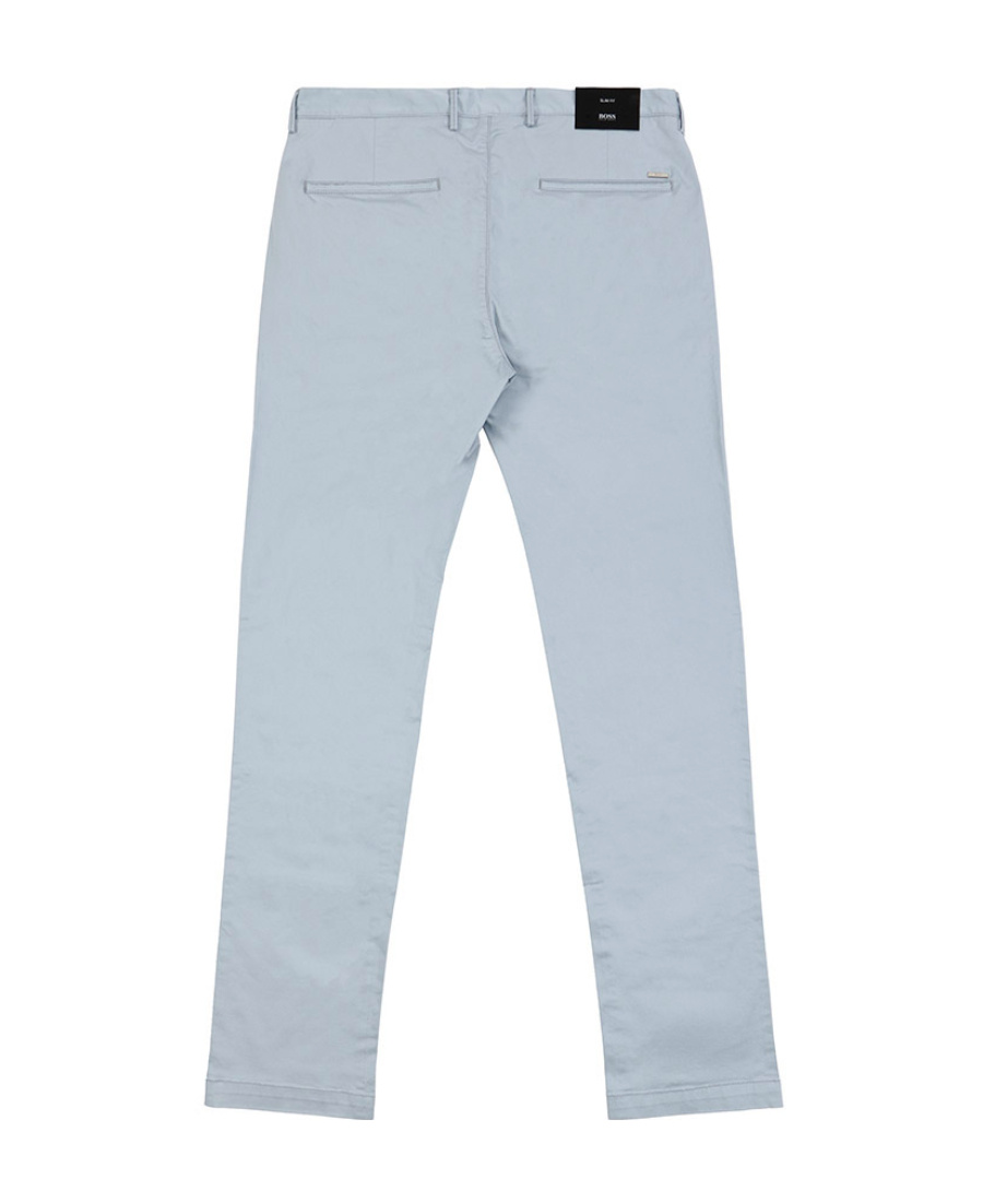 Shop Hugo Boss Straight Casual Pants In Blue