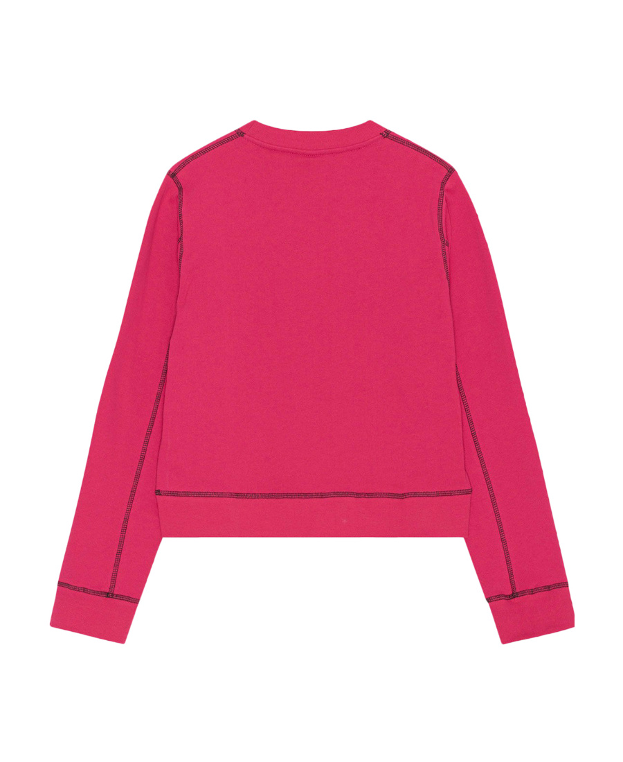 GANNI LOGO-PATCH ORGANIC COTTON SWEATSHIRT