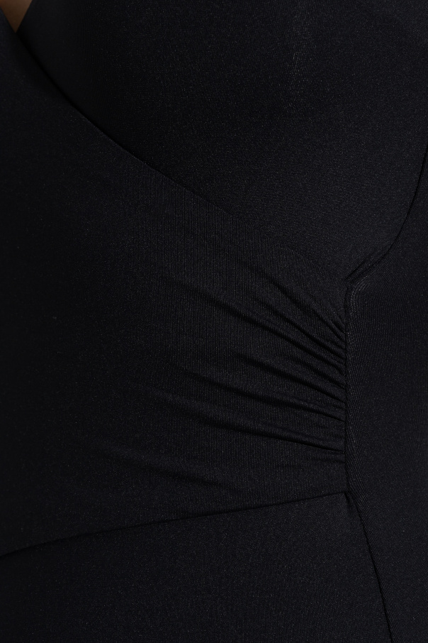 Melissa Odabash Veneto Wrap-effect Swimsuit In Black