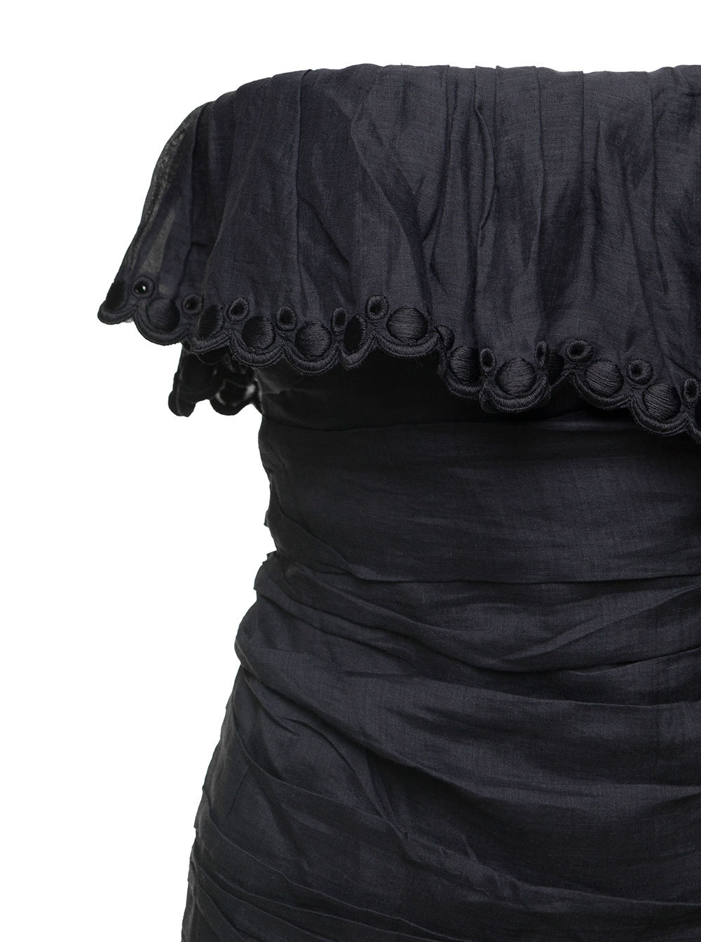 Isabel Marant Bare-shouldered Mini Dress In Black