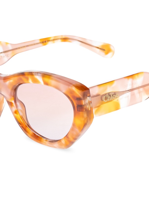 Chloé Full Frame Sunglasses In Orange