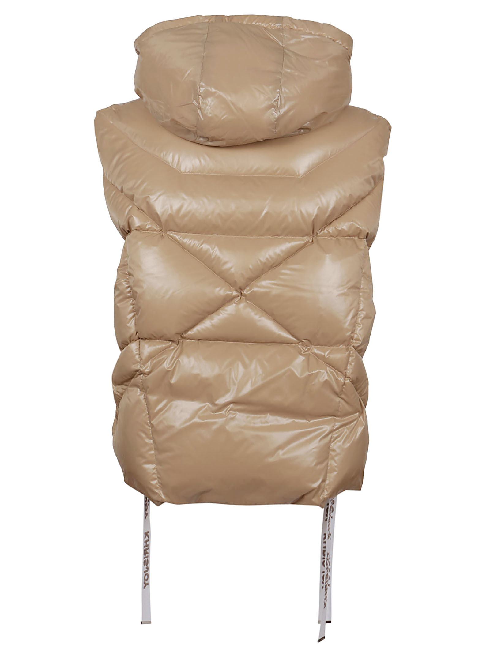 Khrisjoy Sleeveless Down Jacket In Nude