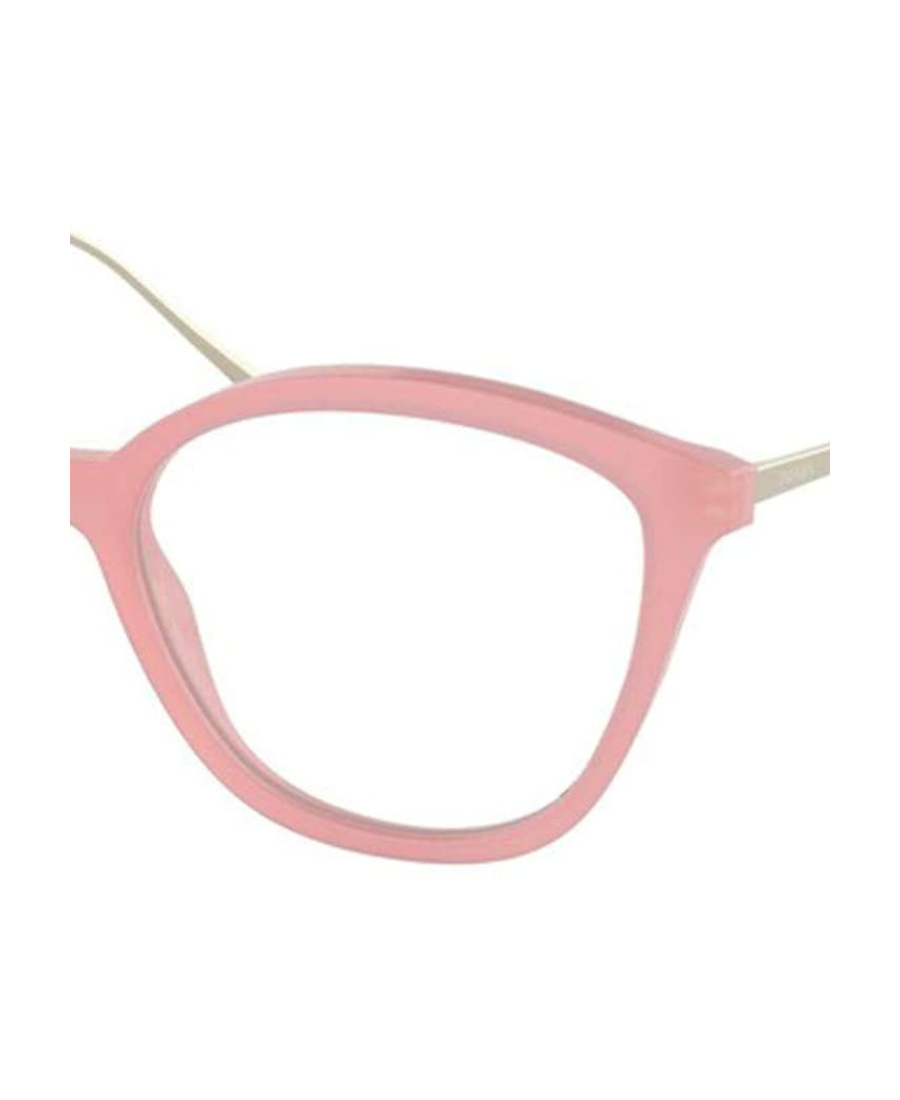 Prada Logo Flat Mirror In Pink