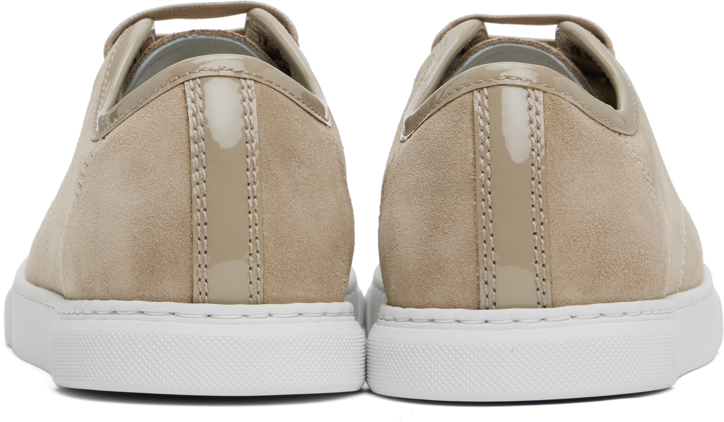 Lanvin Dbb1 Sneakers In Suede And Patent Leather For Women In Gray