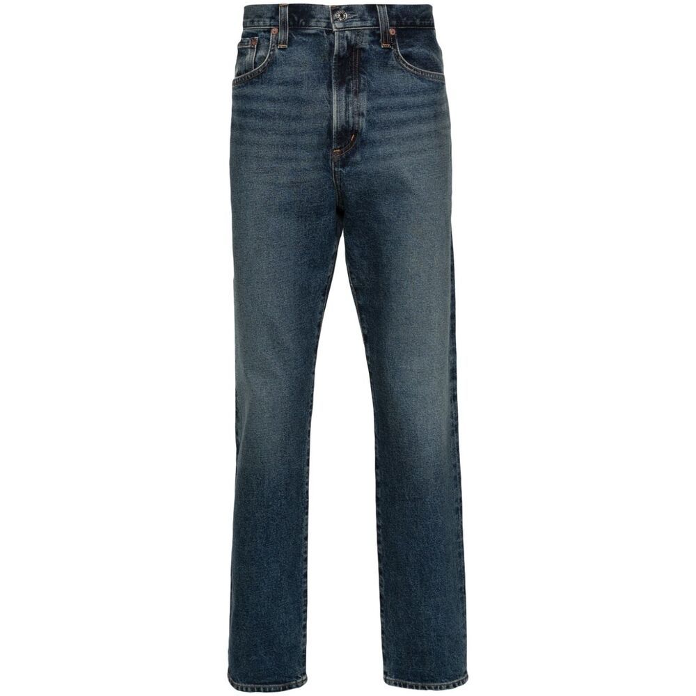 Agolde Blue Washed Jeans In Regenerated Denim In Blue