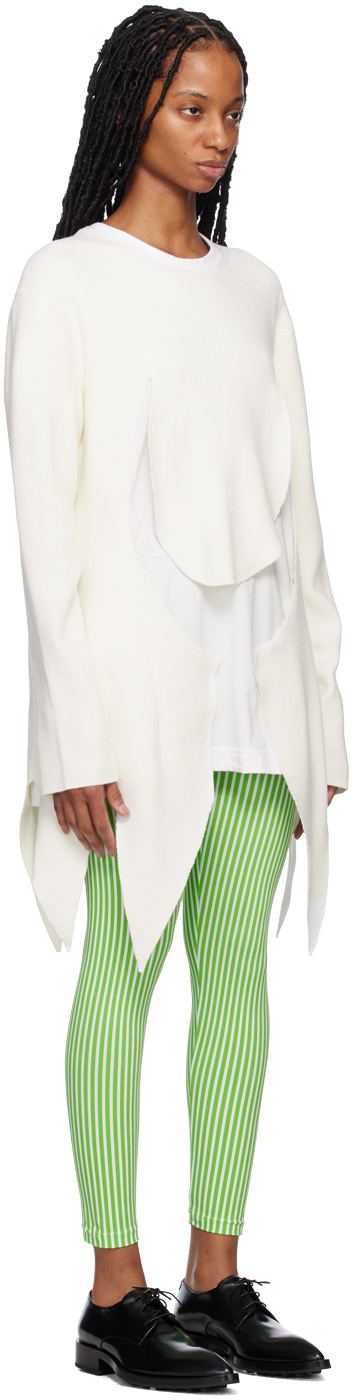 COMME DES GARÇONS LONG-SLEEVED ASYMMETRICAL SWEATER