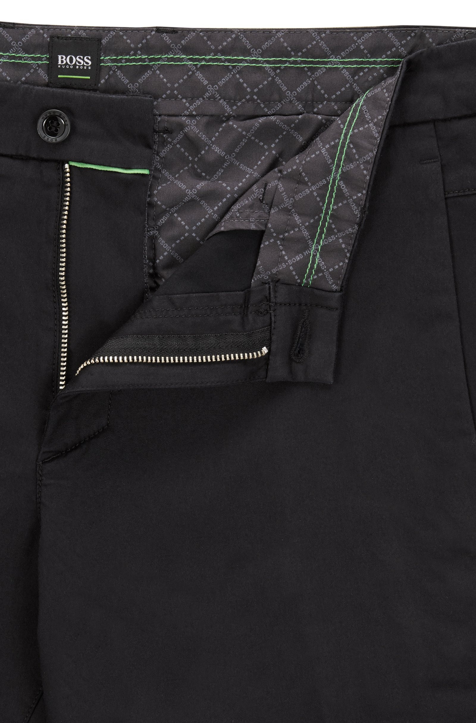 Hugo Boss Button Slim Shorts In Black