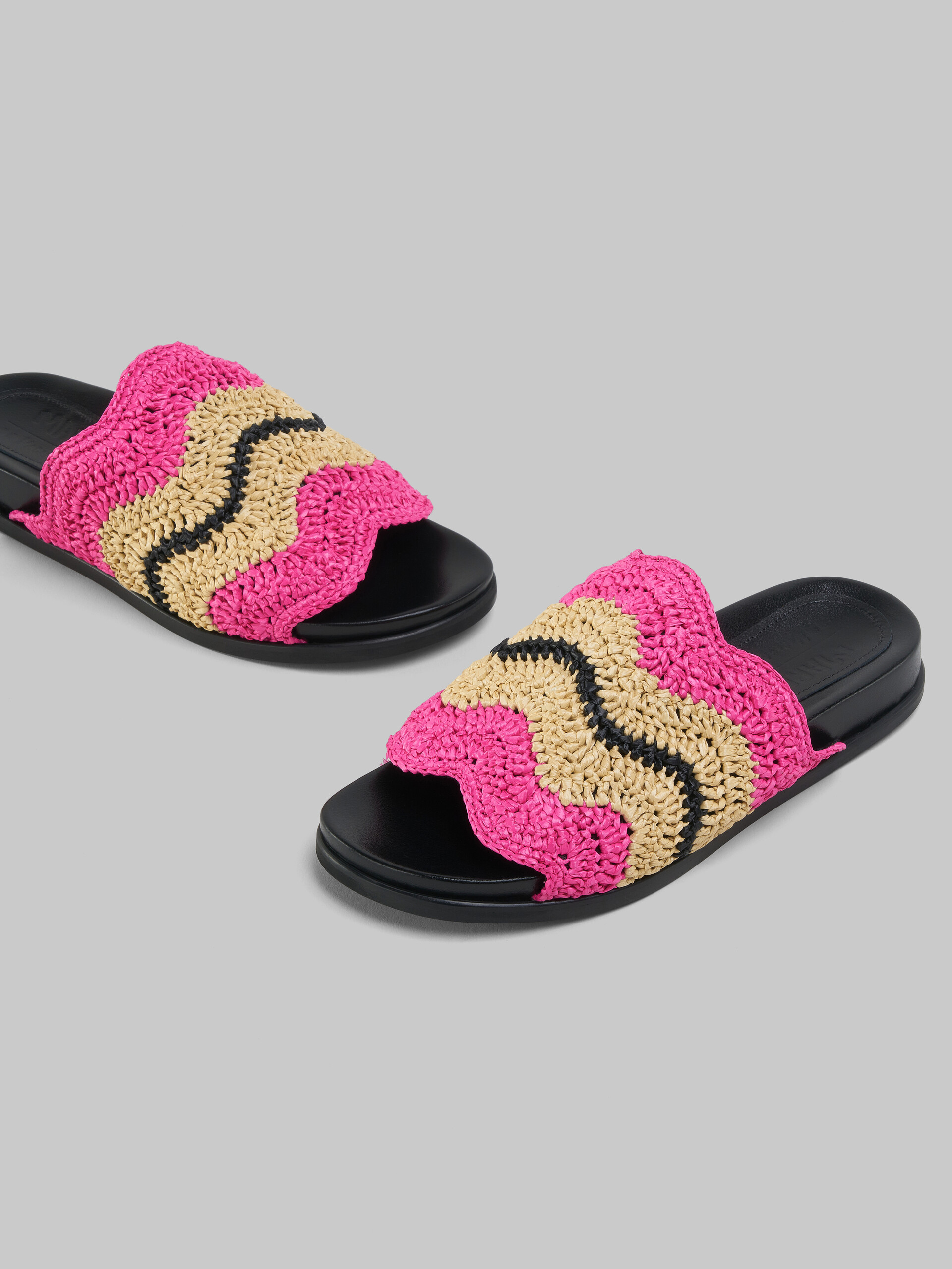 Marni Panelled Open-toe Sandals In Black
