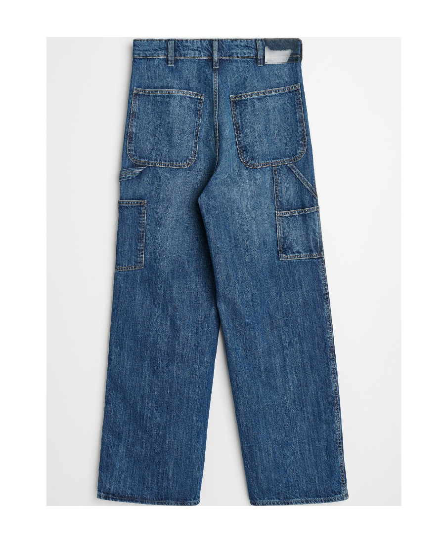Our Legacy Trade Wide-leg Cotton Jeans In Blue