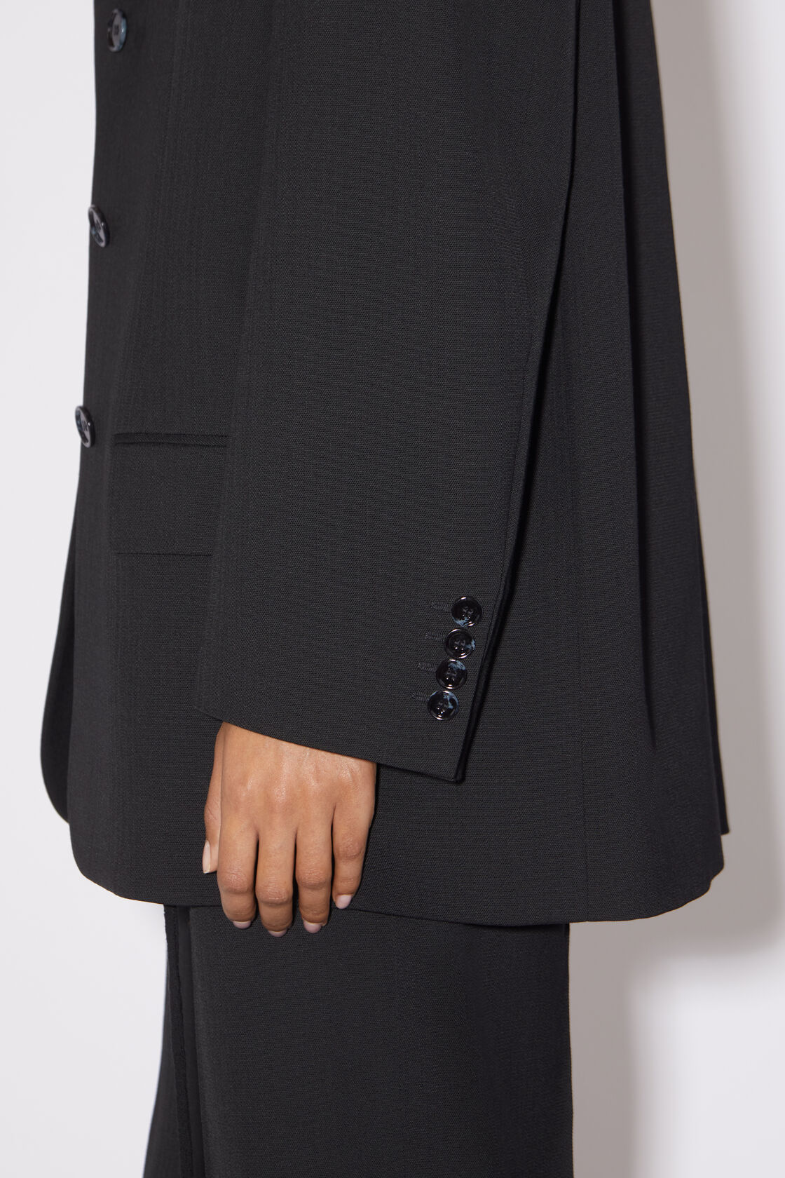 Acne Studios Oversized Single-breasted Blazer In Black