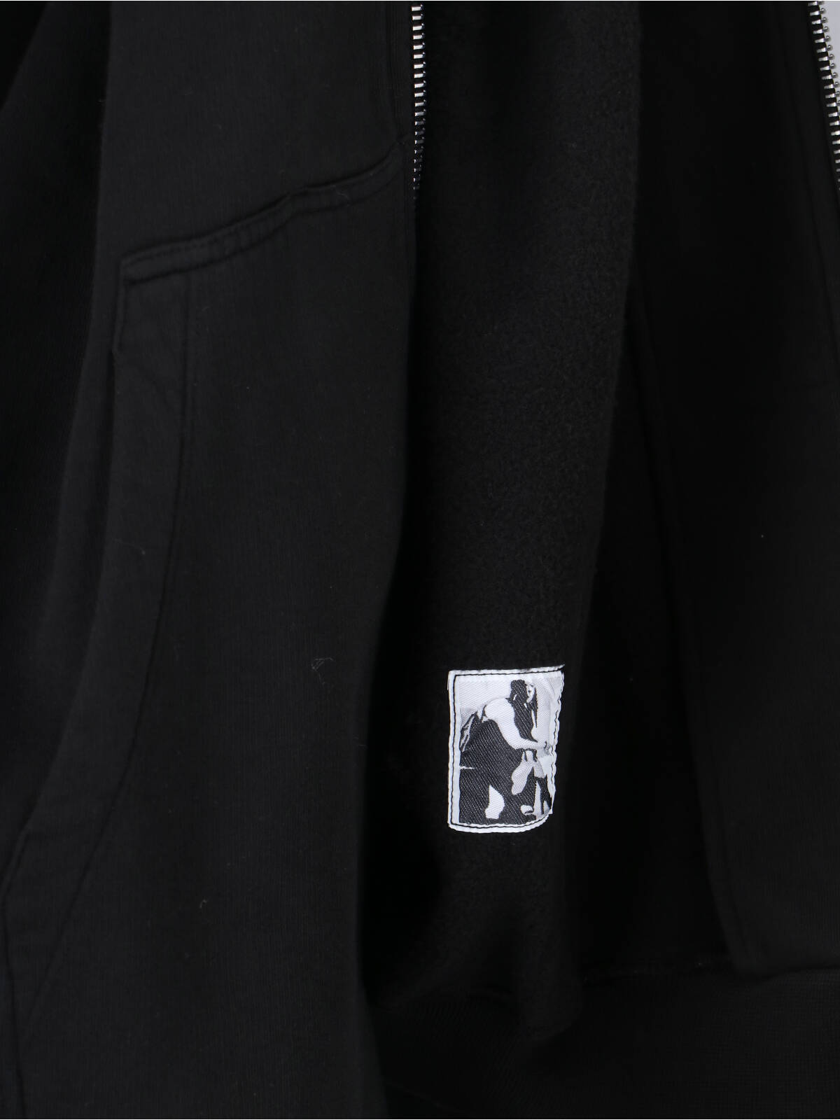Rick Owens Drkshdw Zip-up Hoodie In Black