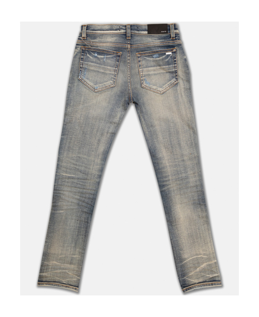 Amiri Making Used Jeans In Gray